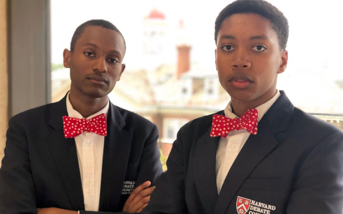 TWO AFRICAN AMERICAN HIGH SCHOOL BOYS MAKE HISTORY AT HARVARD DEBATE