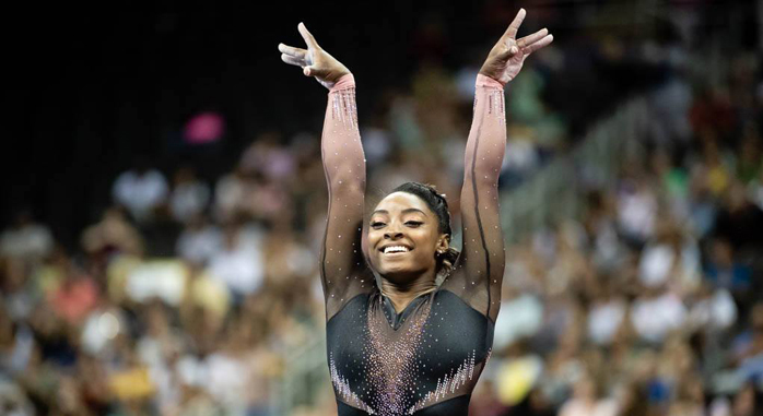 Simone Biles Smashes Records, Drives Fans Wild With Triple-Double During Floor Exercise