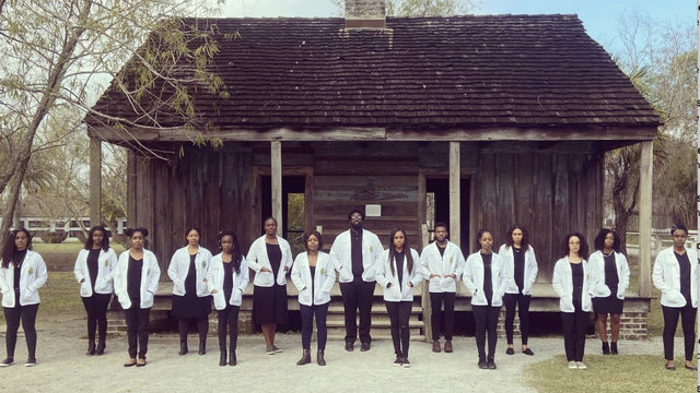 Image of 15 black medical students posing at Louisiana plantation goes viral